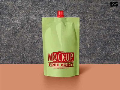 Free Download Spout Pouch Psd Label Mockup