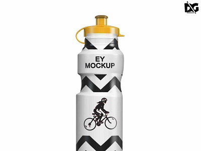Free Cycle Sipper Bottle Psd Label Mockup