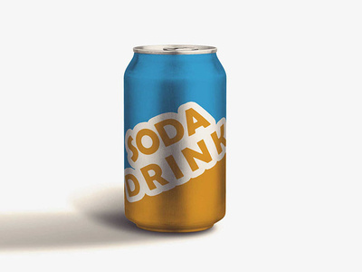 Beer Can Bottle Label Mockup