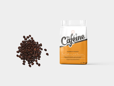 Coffee Packaging Pouch Label Mockup