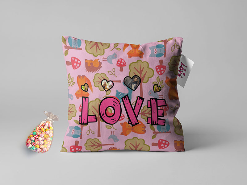 Love Pillow Mock Up by Anjum on Dribbble Pillow Mock Up | GraphicRiver