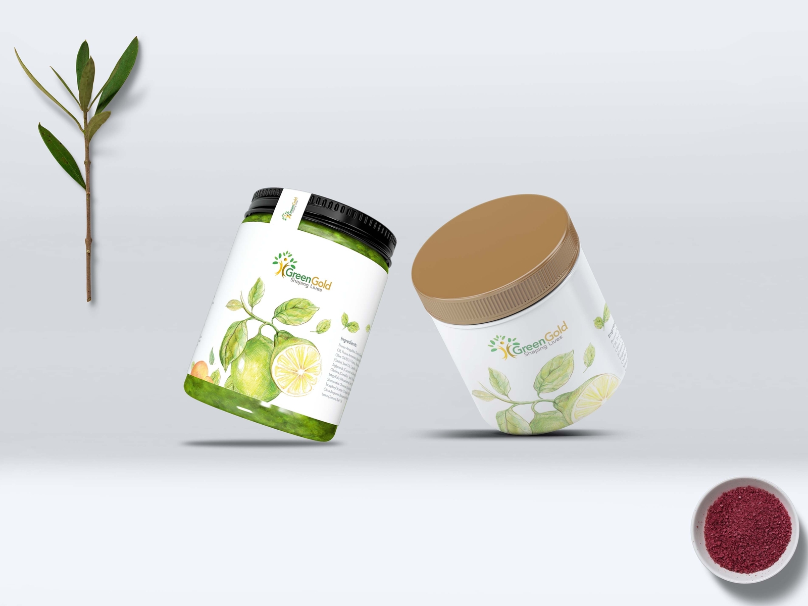 New Jars Bottle Label Presentation Mockup by Anjum on Dribbble