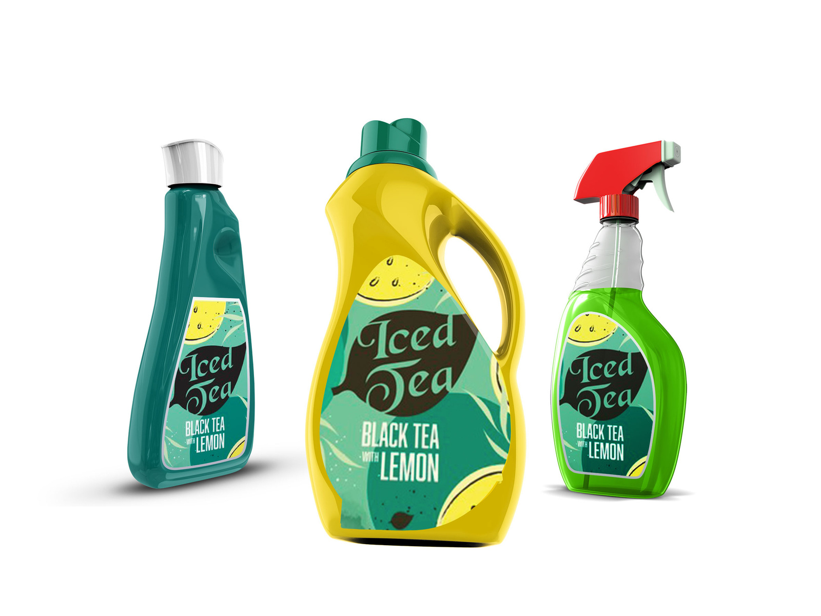 Download Free Detergent Chemical Bottle Mockup by Anjum on Dribbble