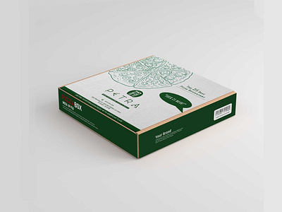 New Pizza Box Label Mockup