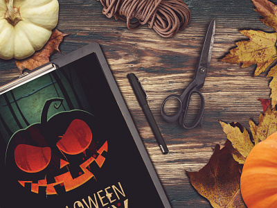 Free Halloween Flyer Mockup By Anjum On Dribbble