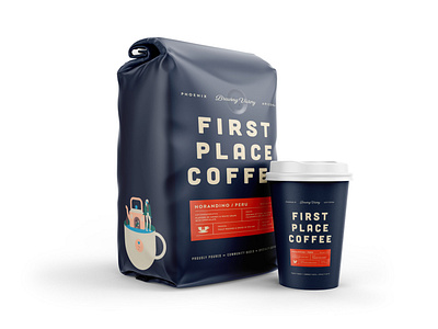 New Coffee Leave Packet Mockup