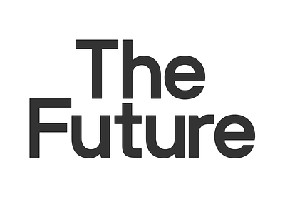 Nb International The Future headline type typography