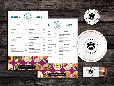 Koi S Sushis Menu Template design