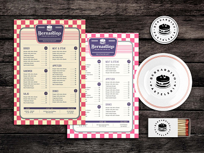 Mess Hall Food Menu Template design