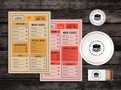 Moonlight Eats Food Menu Template design