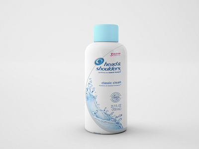 Shampoo Bottle Label Mockup