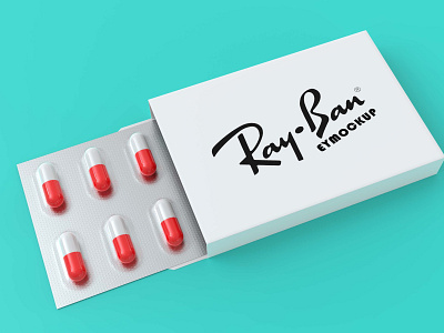 Free Medical Pills Box Logo Mockup download mockup mockup mockups psd