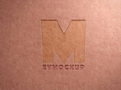 Download Free Debossed Logo Recycled Paper Texture Mockup By Arun Kumar On Dribbble