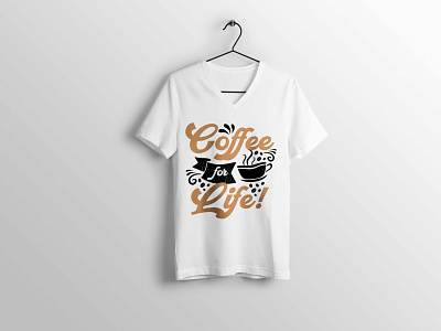 Coffee Life T-Shirt Design 3d animation coffee design download download mock-up download mockup graphic design illustration life logo mockup mockup psd mockups motion graphics psd tshirt ui