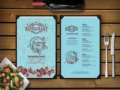 Free Italian Food Menu Psd Template