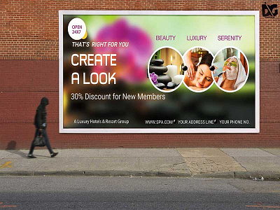 Free Spa Billboard Psd Design Template