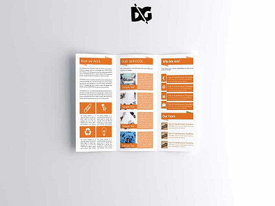 Free Corporate Tri fold Brochure Mockup