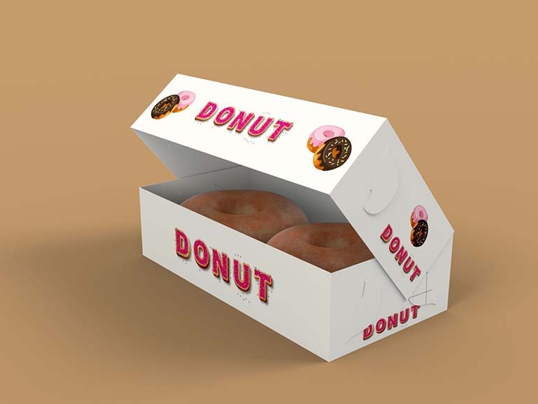 Download Free Open Donut Paper Box Mockup By Arun Kumar On Dribbble PSD Mockup Templates