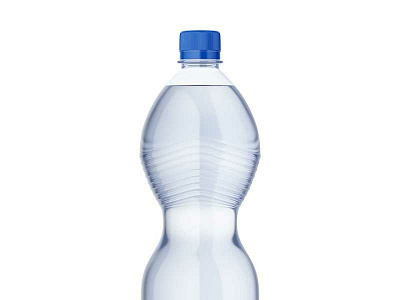 Pure Himalyan Mineral Water Bottle Label Mockup