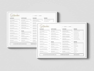 New Magazine Size Menu Template designs psd menu psd menu template premium design premium download premium menu psd download psd menu vintage design