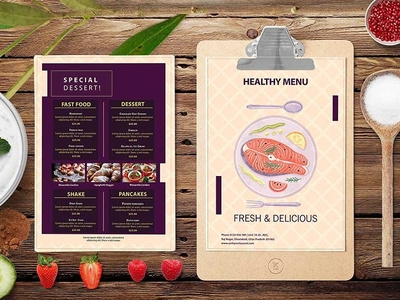 Premium Vintage Food Menu Design Template designs psd menu psd menu template premium design premium download premium menu psd download psd menu vintage design