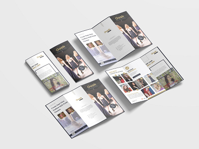 Retro Fashion Brochure Tri Fold Design Template
