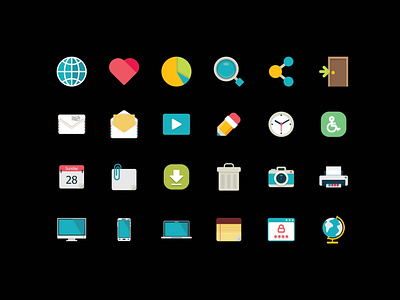 Free 500  Flat UI Icon Sets