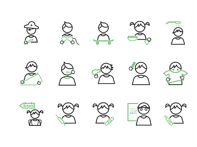 Free Children  s Good Habits Icon Sets