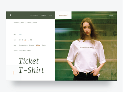 R.CLTH Concept app concept design fashion figma logo modern photograhy typography ui ux web website
