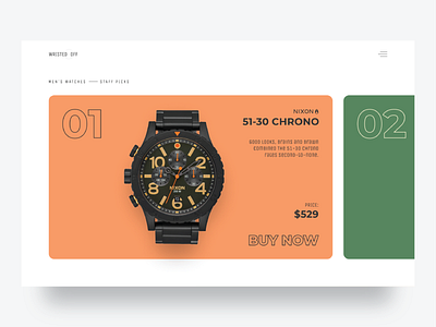 Watch Store Concept ⌚ app branding cards concept design figma flat interface logo minimal nixon typography ui ux watch web