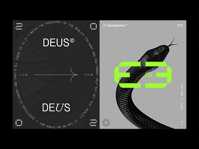 DEUS.E.is.E 2020 clean design flat graphicdesign grid layout minimal page slider typography ui web