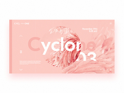 Cycl_one clean concept contact design flat layout music page player ui