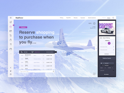 Heathrow concept part .01 airplane airport animation boing pay seat ticket travel ui ux