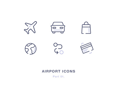 Airport Icons Part  01.