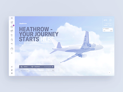 Heathrow concept part .03 airplane airport animation boing pay seat ticket travel ui ux