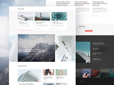 Free Sketch "The Siren" Wordpress Blog&Magazine blog clean design flat free layout magazine page player psd ui wordpress