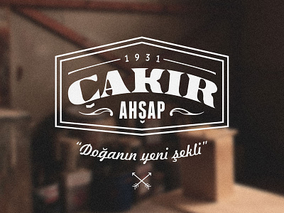 Cakir Ahsap Logo craftsmanship crest logo wood