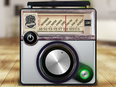 BiraFM v2 Minified beer design music player radio retro web design