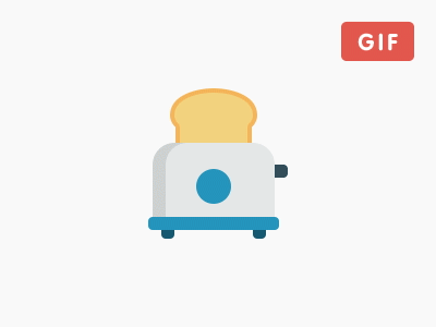 Perfect breakfast breakfast flat free freebie gif icons psd set smallicons toast toaster