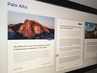 Palo Alto (WIP) blog free freebie palo alto pixelbuddha ui wordpress work in progress