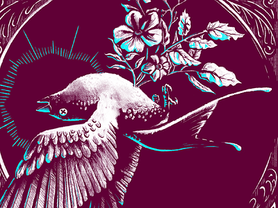 DOPAMINE album album artwork bird design illustration music record label