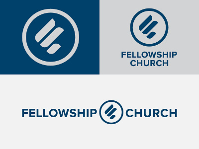 Fellowship Church church circle dove f identity iowa letter logo proxima nova typography