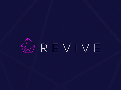 Revive :: 1 church lines logo simple typography
