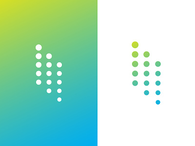 Gradient dots church dots gradient identity logo