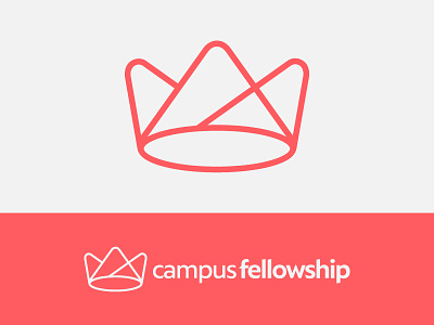 Rounded crown campus christianity church college crown logo royal university