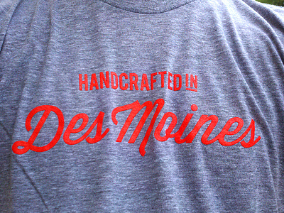 Handcrafted Tee apparel clothing des moines everything on a stick iowa red state fair t shirt wisdom script