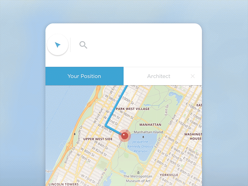 Map Search animation gif interaction location map mobile position search social startup ui ux