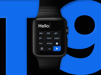 Apple Watch Keyboard apple concept keyboard messaging screen sms t9 ui ux watch