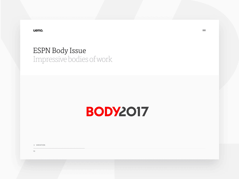 Espn The Body Issue - Logo Variations animation branding case study logo motion website