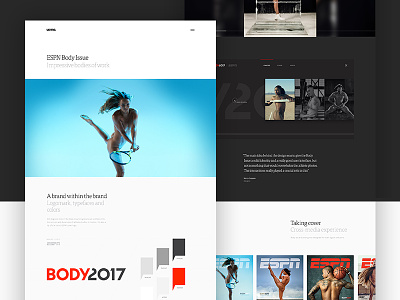 Espn The Body Issue - Case Study branding case study espn layout motion photography ui ux website